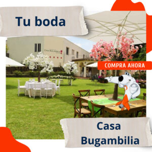 Boda en CASA BUGAMBILIA – paquete básico